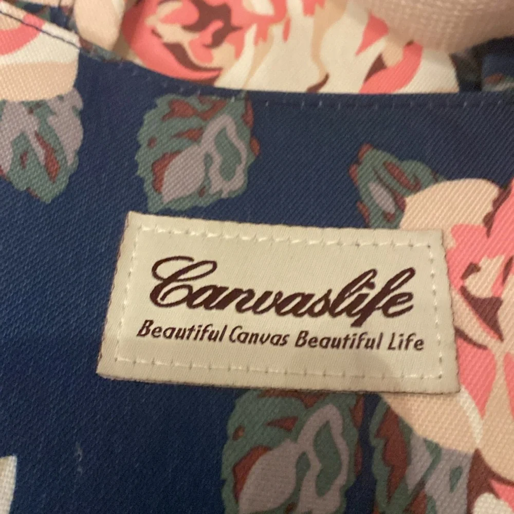 Canvaslife  white rose floral laptop shoulder messenger bag case 14.5x 10”